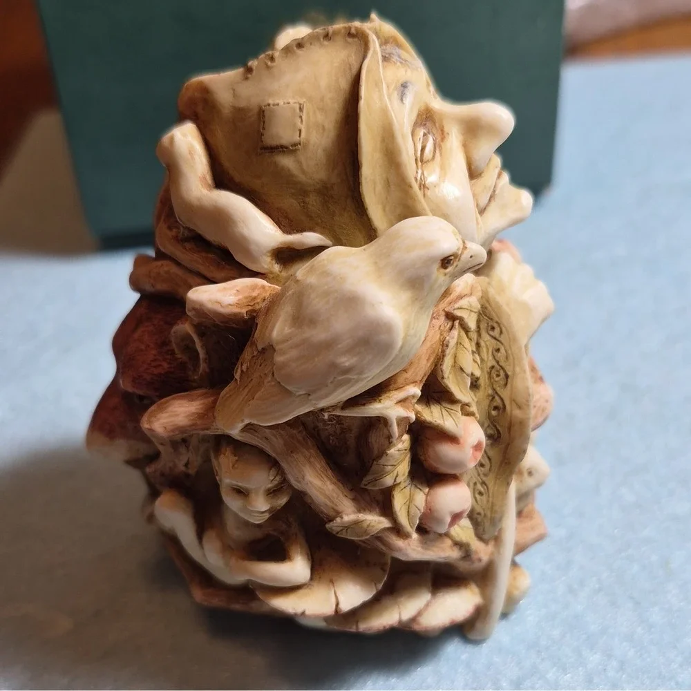 HARMONY KINGDOM Treasure Jests Greenman's Briar 2004 Resin Trinket Boxed